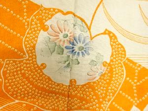 アンティーク　草花模様名古屋帯